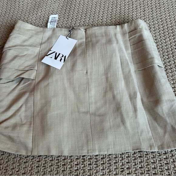 Zara NEW Floral Mini Skirt Limited Edition Influencer Fav Viral Women’s Sz M - Picture 8 of 11